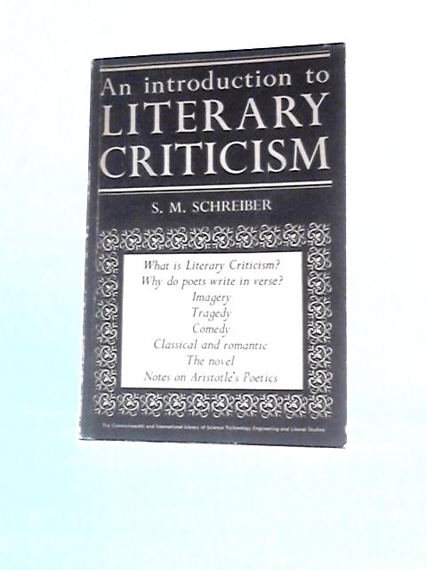 Introduction to Literary Criticism