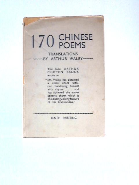 One Hundred & Seventy Chinese Poems