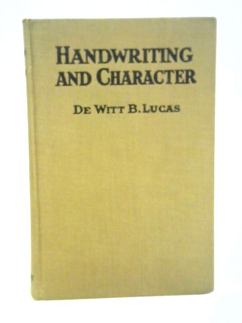 Handwriting and Character| Old & Rare at World of Books GB
