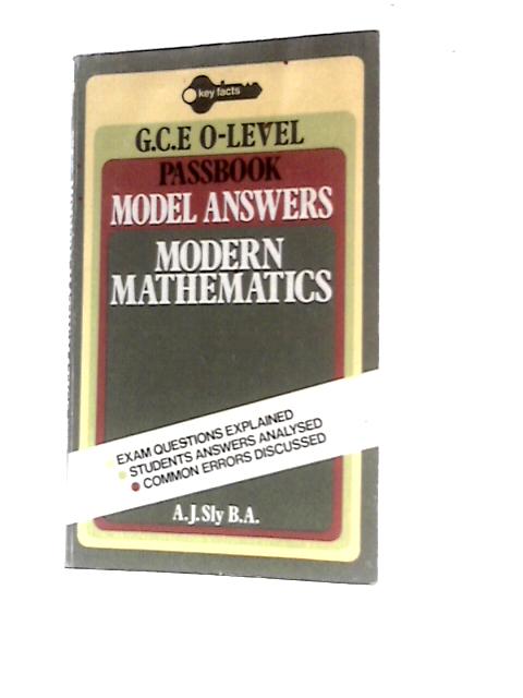 Modern Mathematics: "O" Level Model Answers (Key Facts)