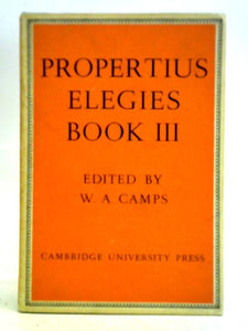Propertius: Elegies: Book III 