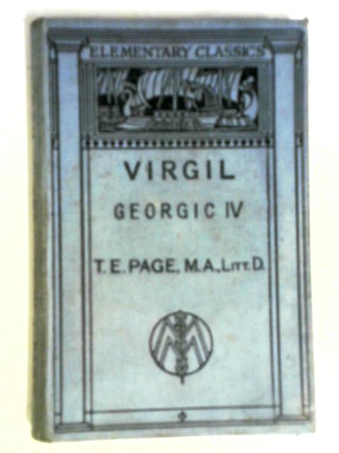 P. Vergili Maronis Georgicon Liber IV