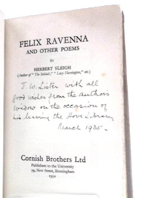 Felix Ravenna and Other Poems