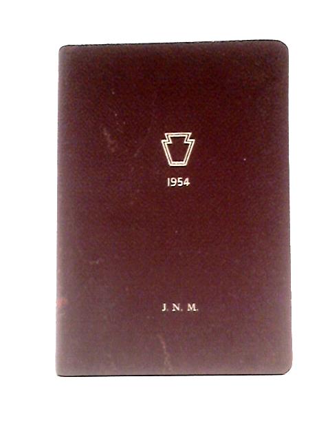 The Keystone Paint & Varnish Co. Ltd 1954 Diary