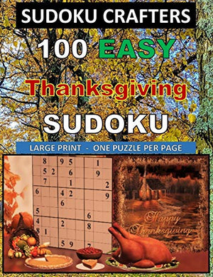 100 EASY Thanksgiving SUDOKU