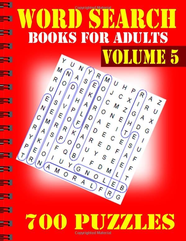 Word search books for adults Volume 5: 700 Puzzles