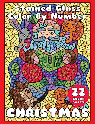 CHRISTMAS (Stained Glass Color by Number)