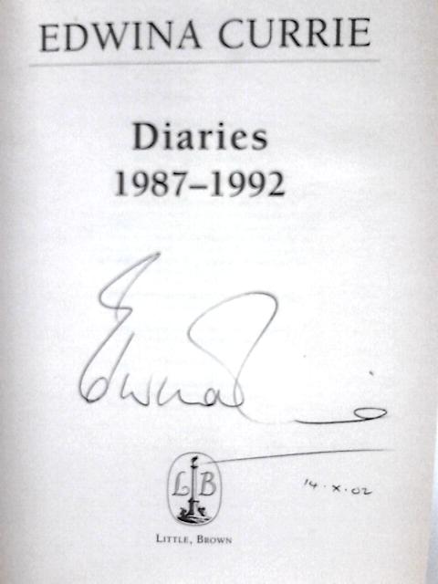 Diaries 1987-1992