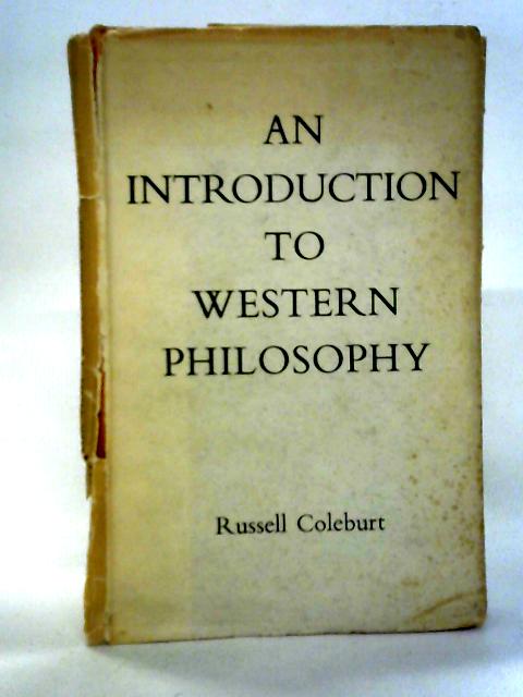 An Introduction to Western Philosophy