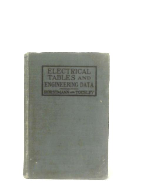 Electrical Tables and Engineering Data| Old & Rare at World of Books GB