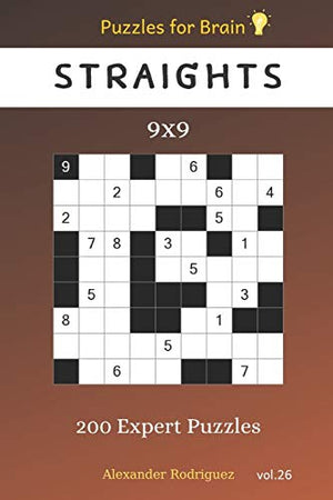 Puzzles for Brain - Straights 200 Expert Puzzles 9x9 vol.26