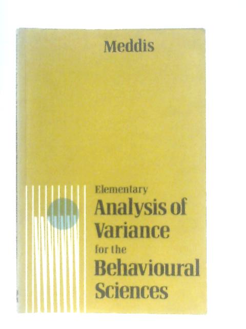 Elementary Analysis of Variance for the Behavioural Sciences | Old ...