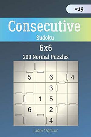 Consecutive Sudoku - 200 Normal Puzzles 6x6 vol.15