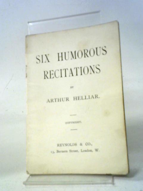 Six Humorous Recitations | Old & Rare at World of Books GB