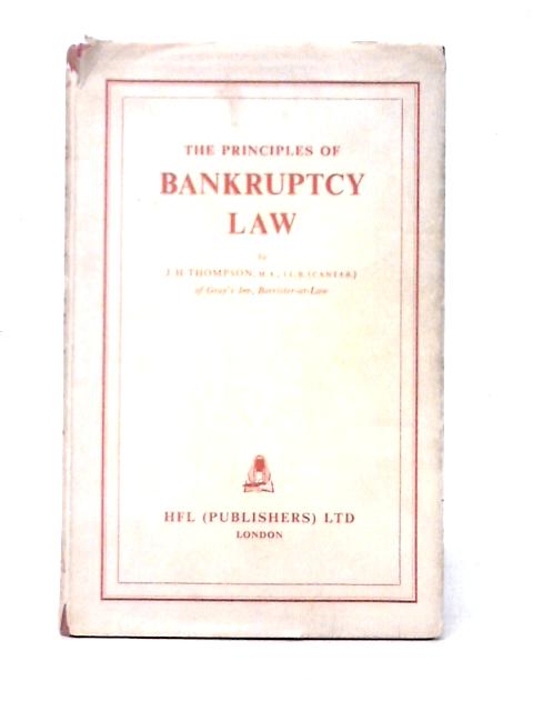 The Principles of Bankruptcy Law
