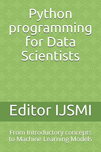 Python programming for Data Scientists