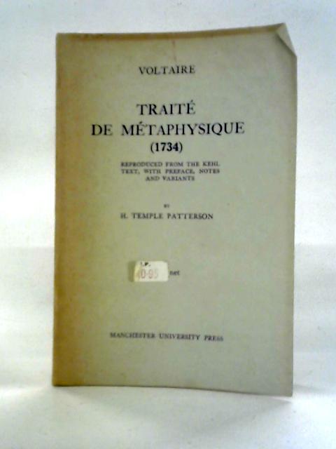 Traite De Metaphysique (1734):
