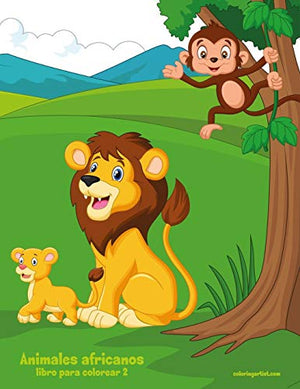 Animales africanos libro para colorear 2