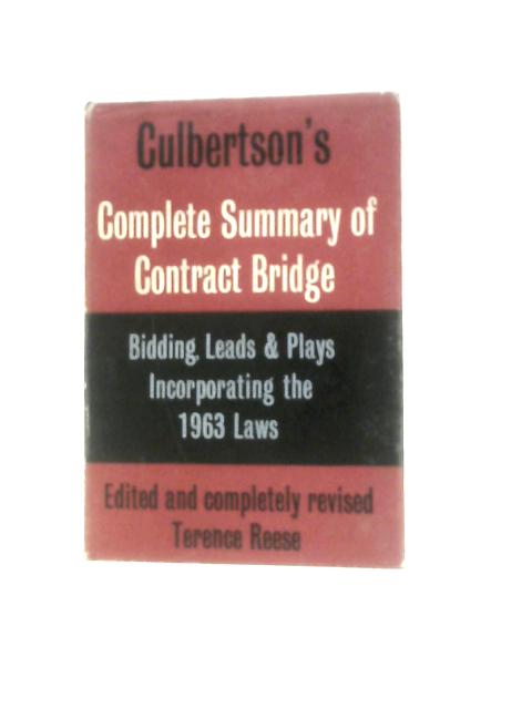 Culbertson's Complete Summary Of Contract Bridge