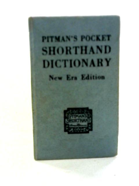 Pitman's Pocket Shorthand Dictionary