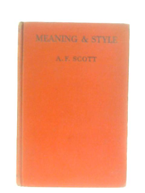Meaning and Style