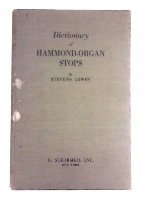 Dictionary of Hammond Organ Stops