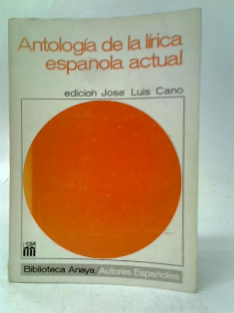 Antología de la Lírica Española Actual
