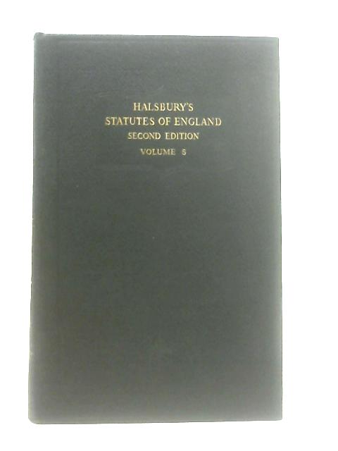 Halsbury's Statutes of England Volume 5