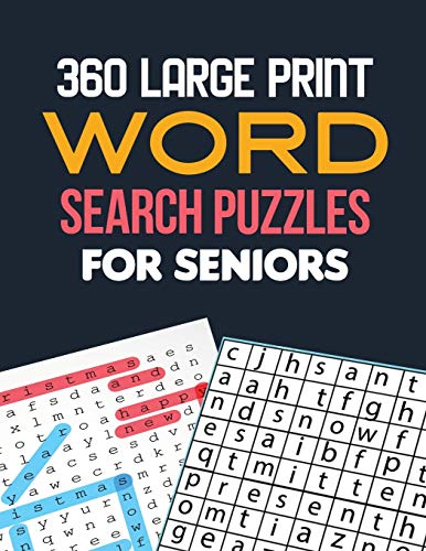 360 Large Print Word Search Puzzles for Seniors