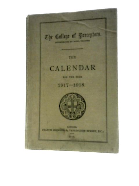 The Calendar for the Years 1917-1918.