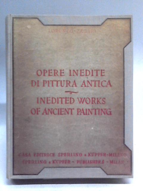 Inedited Works of Ancient Painting