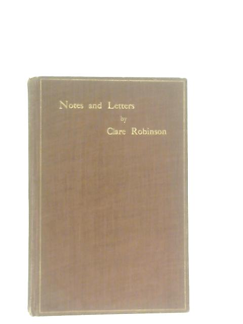Notes and Letters