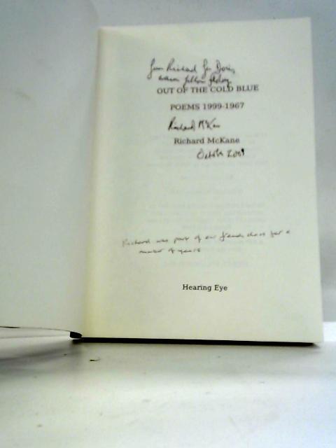 Out of the Cold Blue: Poems 1999-1967