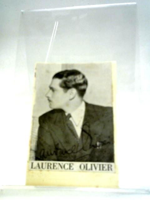 Laurence Olivier Signature, On Image Cut From Magazine