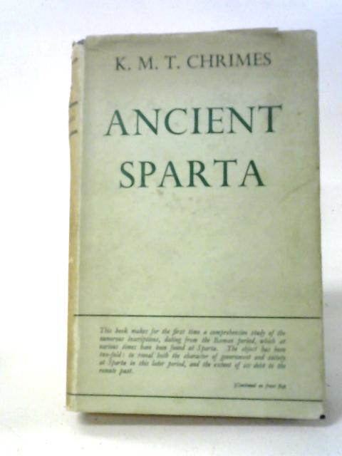Ancient Sparta (Tout Memorial Publication Fund)