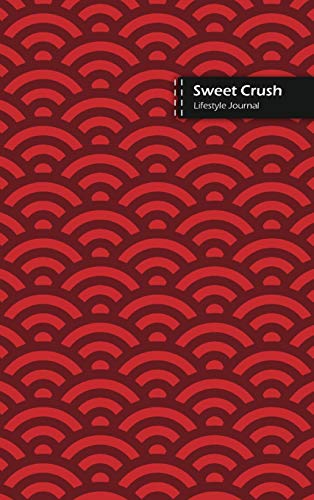 Sweet Crush Lifestyle Journal, Blank Write-in Notebook, Dotted Lines, Wide Ruled, Medium Size (A5) 6 x 9 In (Red)