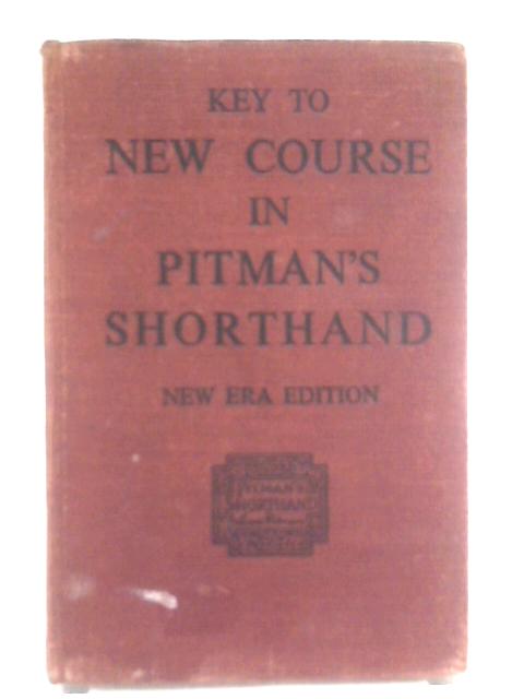 Pitman Shorthand Key To New Course
