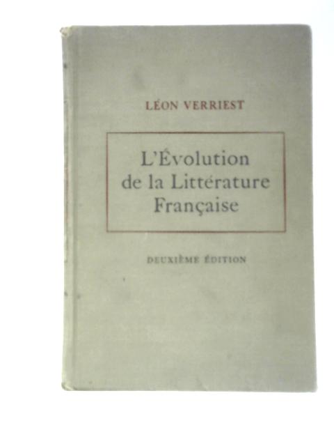 L'Evolution de la Litterature Francaise