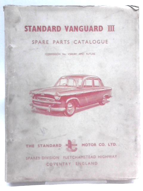 Standard Vanguard III Spare Parts Catalogue