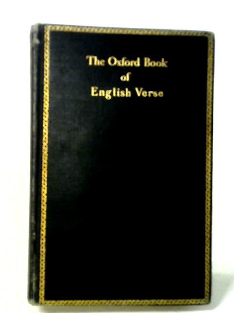 The Oxford Book of English Verse 1250-1900