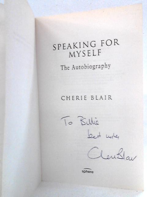 Speaking For Myself: The Autobiography