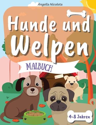 Hunde und Welpen Malbuch