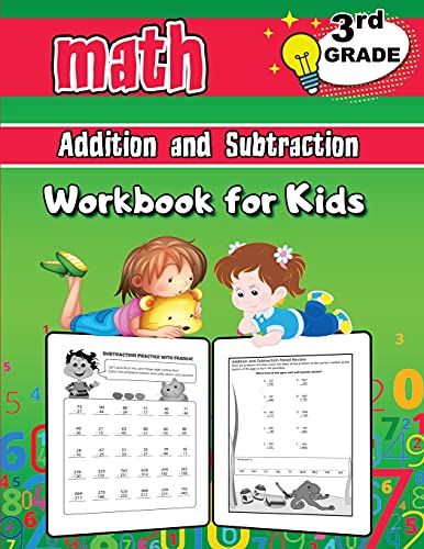 3rd Grade Math Addition and Subtraction Workbook for Kids