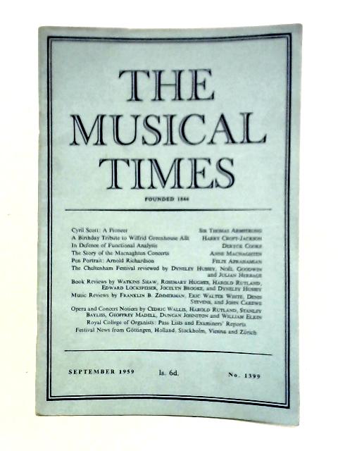 The Musical Times. No. 1399 - Vol. 100