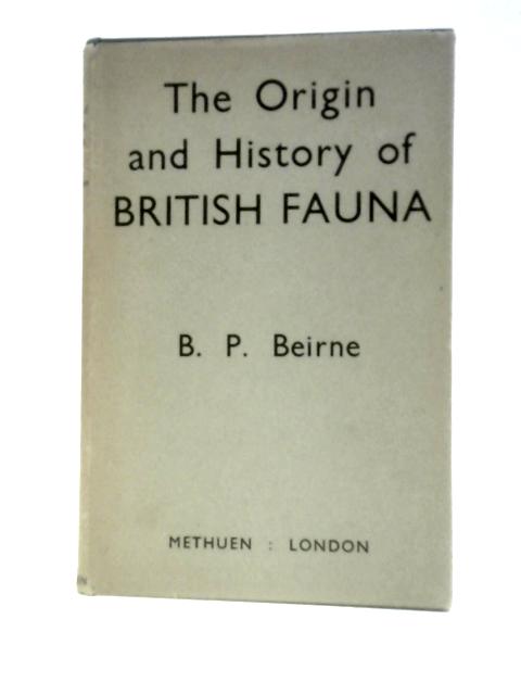The Origin And History Of The British Fauna