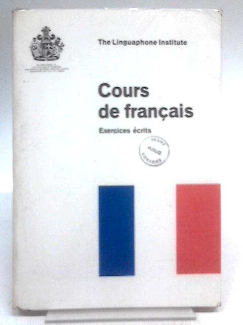 Cours De Francais Exercices Ecrits