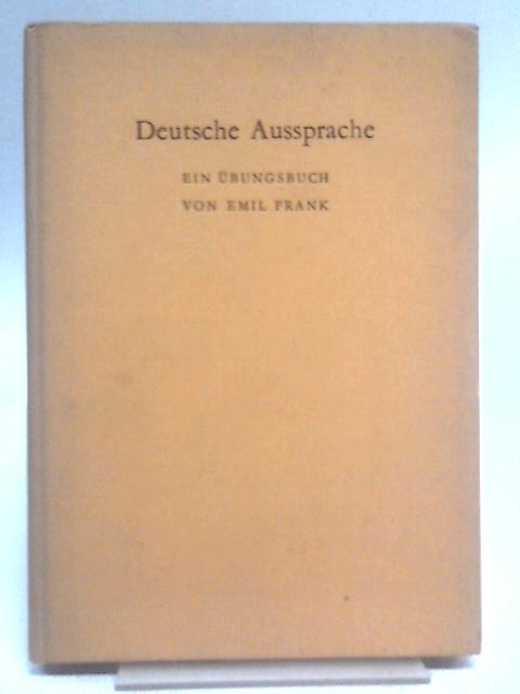 Deutsche Aussprache Ein Ubungsbuch