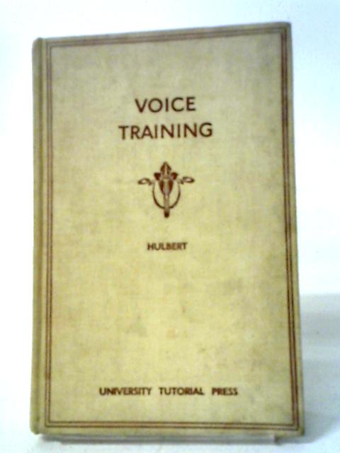 Voice Training In Speech And Song