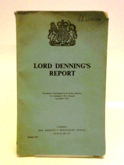 Lord Denning's Report