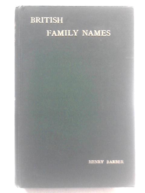 British Family Names